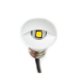 HALF MOON ALUMINUM LED COURTESY LIGHT - 12 Volts - IP67 - 1 Watt - White CASING - WK-SS1AWX - AZLED